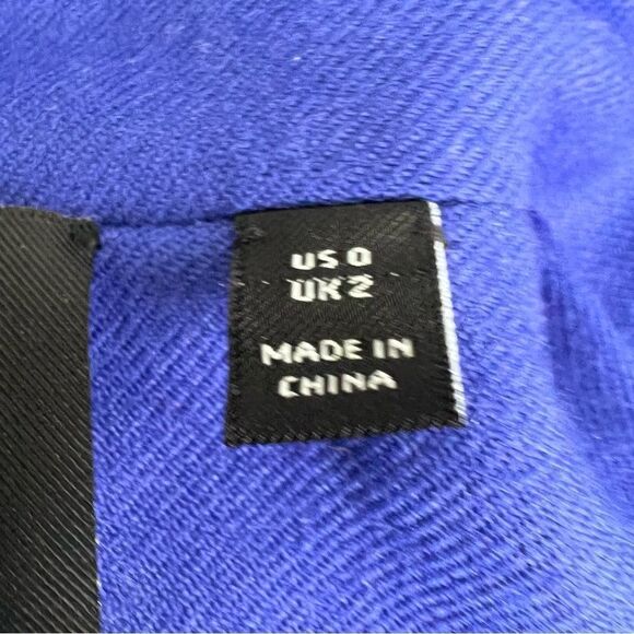 Carlisle Purple Double Breasted Blazer Size 0 - Picture 8 of 10